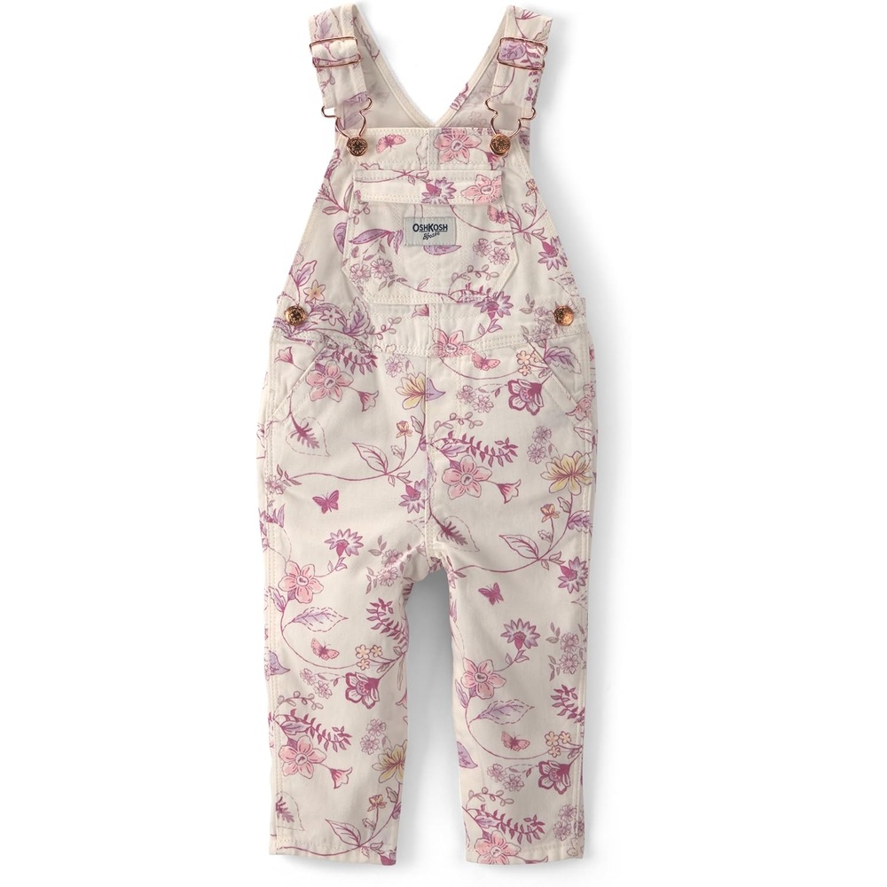 imageOSHKOSH BGOSH babygirls Worlds Best OverallsWhite Ivory Floral