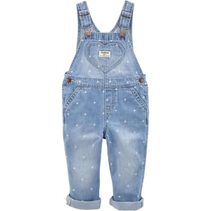 OSHKOSH B’GOSH baby-girls World’s Best Overalls(Denim Hearts)