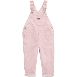 OSHKOSH B’GOSH baby-girls World’s Best Overalls(Pink Hickory Stripe)