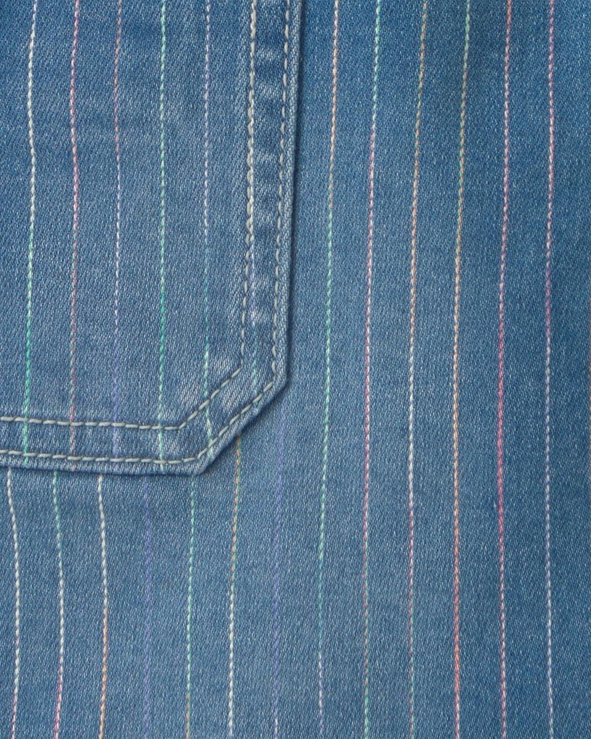 image:imageOshkosh Girls Worlds Best OverallsBlue Rainbow Stripe Skirtall