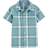 Blue and Green Plaid Kid