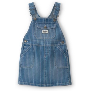 Oshkosh Girls World’s Best Overalls(Blue Rainbow Stripe Skirtall)