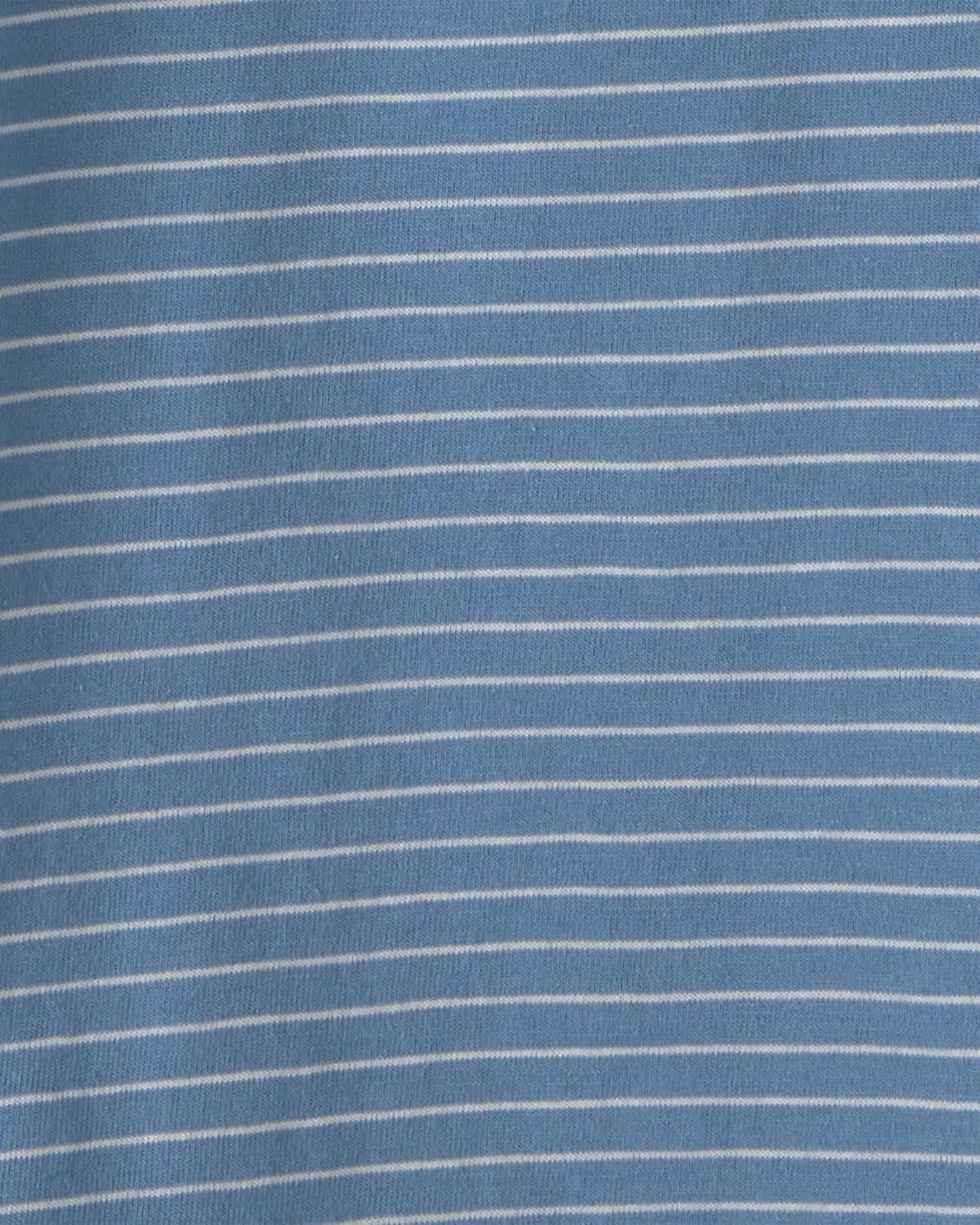 image:imageOSHKOSH BGOSH Boys Short Sleeve HenleyBlue Stripe