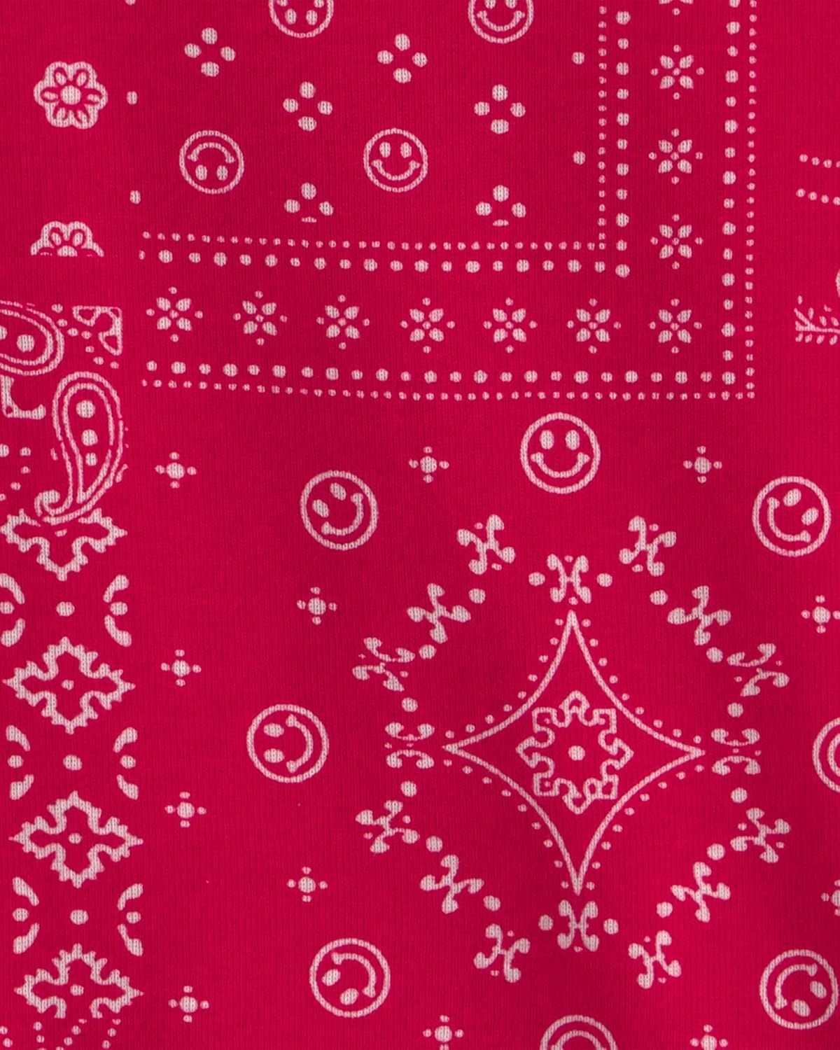 image:imageOSHKOSH BGOSH Baby Girls Shortsleeve BodysuitRedWhite Paisley