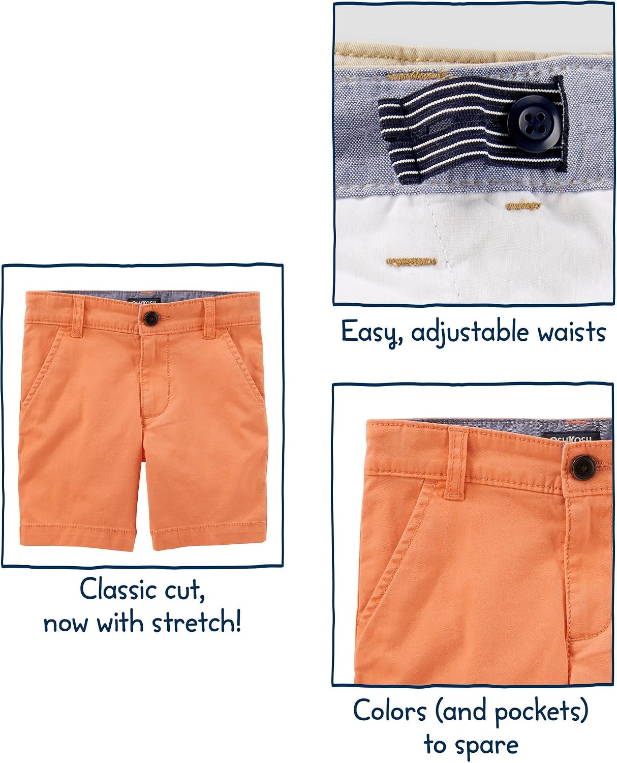 image:imageOshKosh BGosh Boys Chino ShortsDark Navy