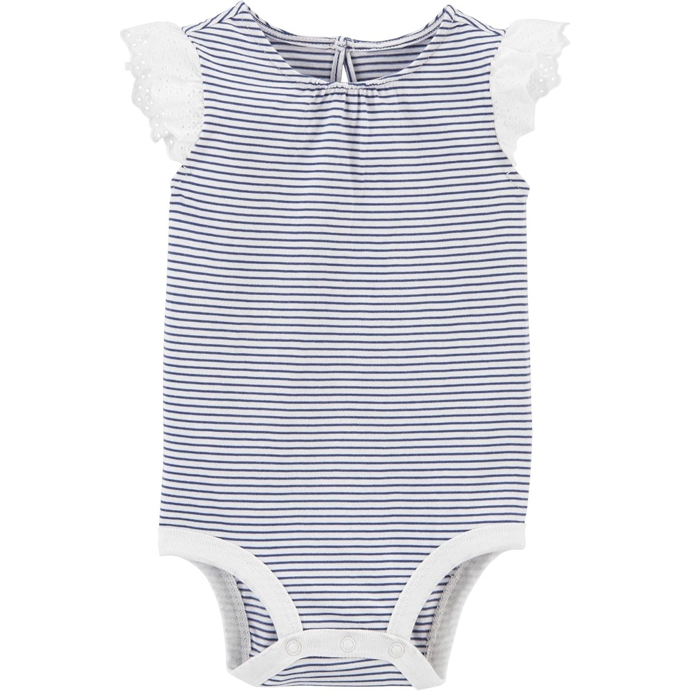 image:imageOSHKOSH BGOSH Baby Girls Shortsleeve BodysuitBlue Stripes