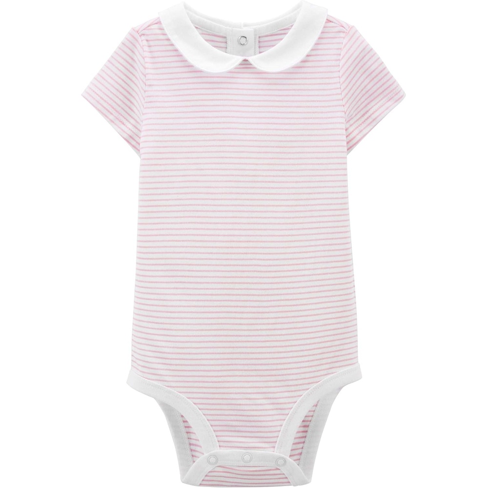image:imageOSHKOSH BGOSH Baby Girls Shortsleeve BodysuitPink Stripes