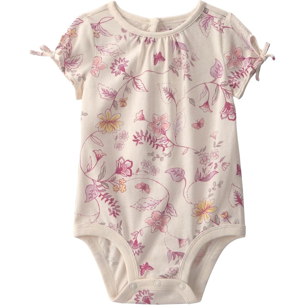 image:imageOSHKOSH BGOSH Baby Girls Shortsleeve BodysuitWhite Floral