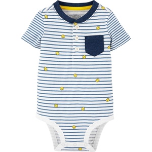 OSHKOSH B’GOSH Baby Boys’ Bodysuit(Smiley Stripe)