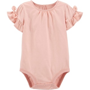 OSHKOSH B’GOSH Baby Girls’ Short-sleeve Bodysuit(Fall Blush)