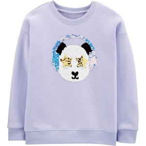 OSHKOSH B’GOSH Girls’ Flip Sequin Pullover(Lavender Friend)
