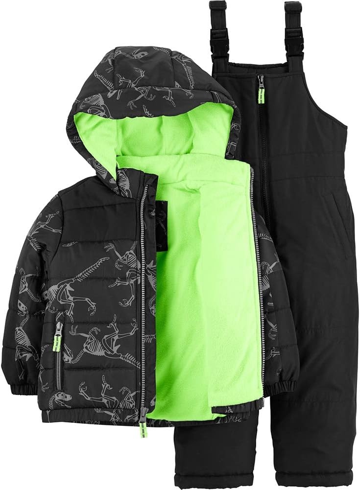 image:imageOshKosh BGosh Boys Ski Jacket and Snowbib Snowsuit SetPrint Fall