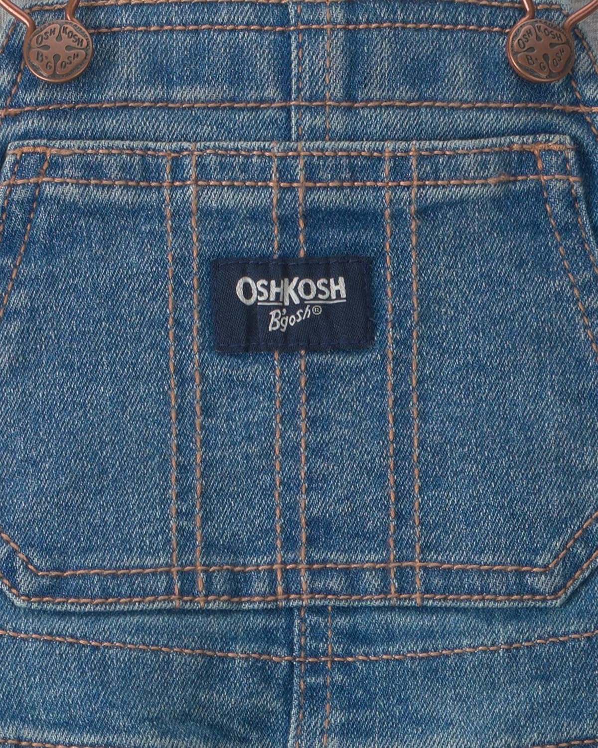 image:imageOSHKOSH BGOSH Baby Boys 2piece Overall SetsBlue Denim Grey