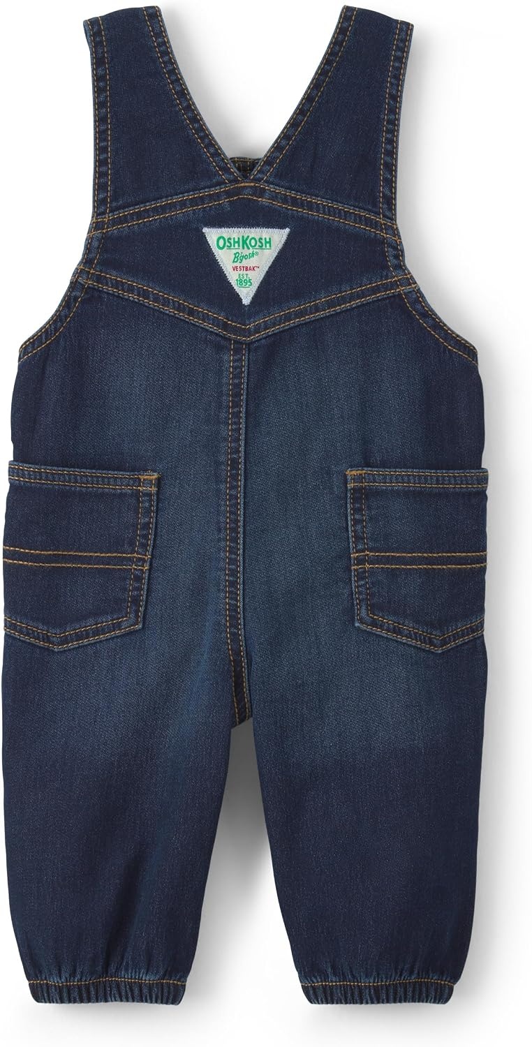 image:imageOshKosh Bgosh Boy Worlds Best Overalls Dark Wash Denim Blue 9M