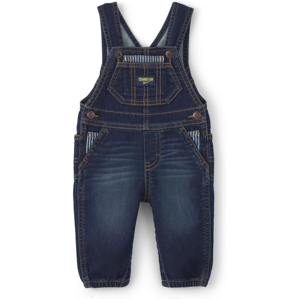 image:imageOshKosh Bgosh Boy Worlds Best Overalls Dark Wash Denim Blue 9M