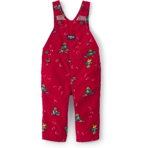 OshKosh B’gosh Neutral World’s Best Overalls, Red Bear, 9M