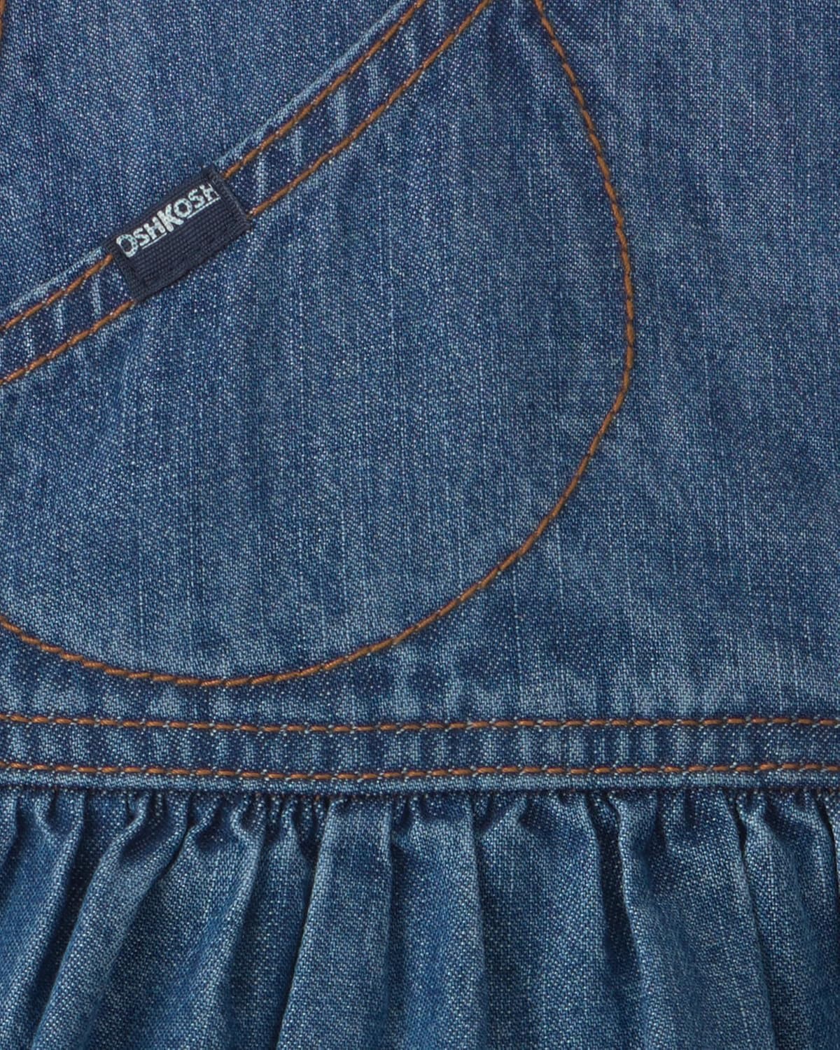 image:imageOSHKOSH BGOSH Baby Girls Dress SetBlue Denim Light Wash