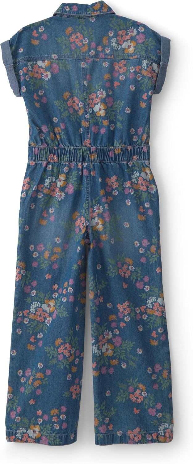 image:imageOSHKOSH BGOSH Girls Denim JumspuitBlue Dark Washdanim Floral