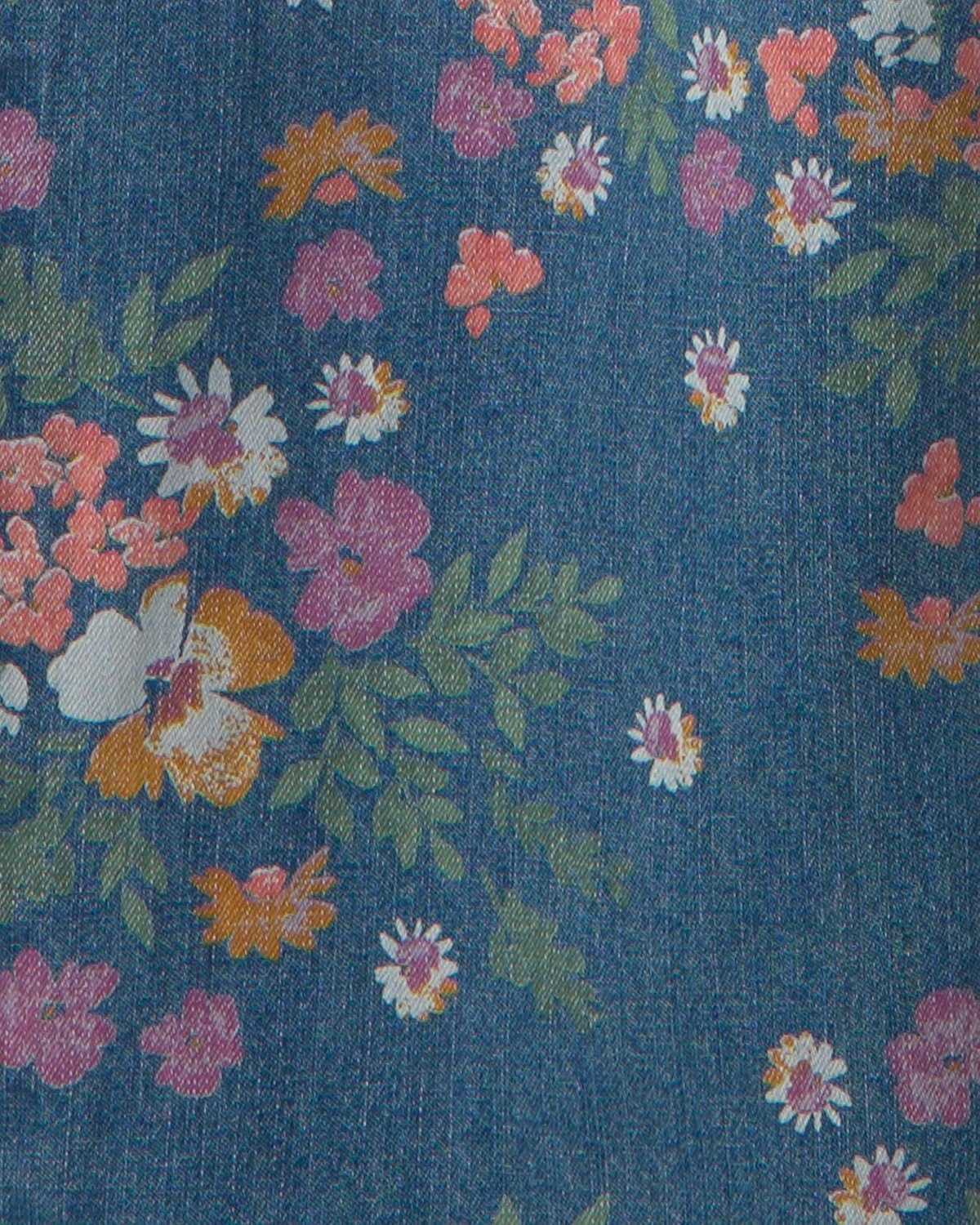 image:imageOSHKOSH BGOSH Girls Denim JumspuitBlue Dark Washdanim Floral