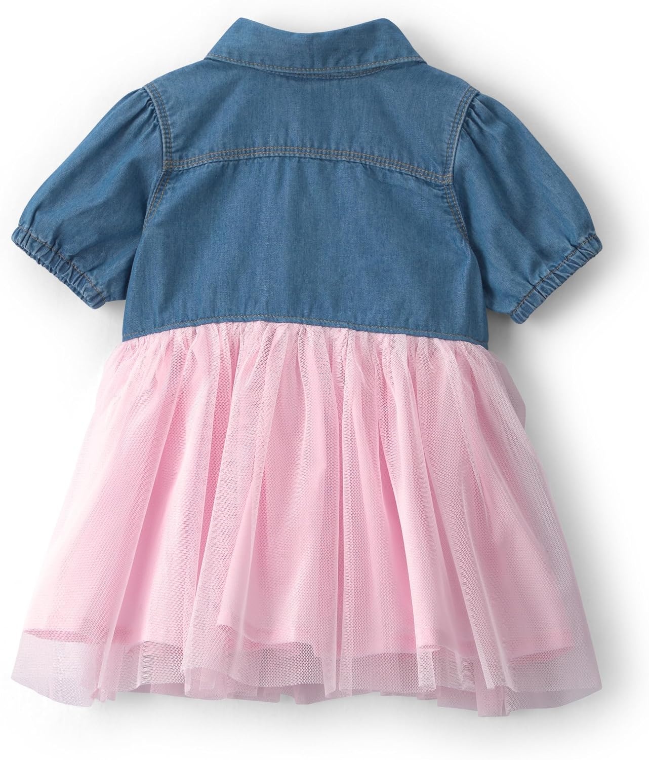 image:imageOshKosh BGosh Baby Girls Denim Tulle DressLight Wash Denim Tulle