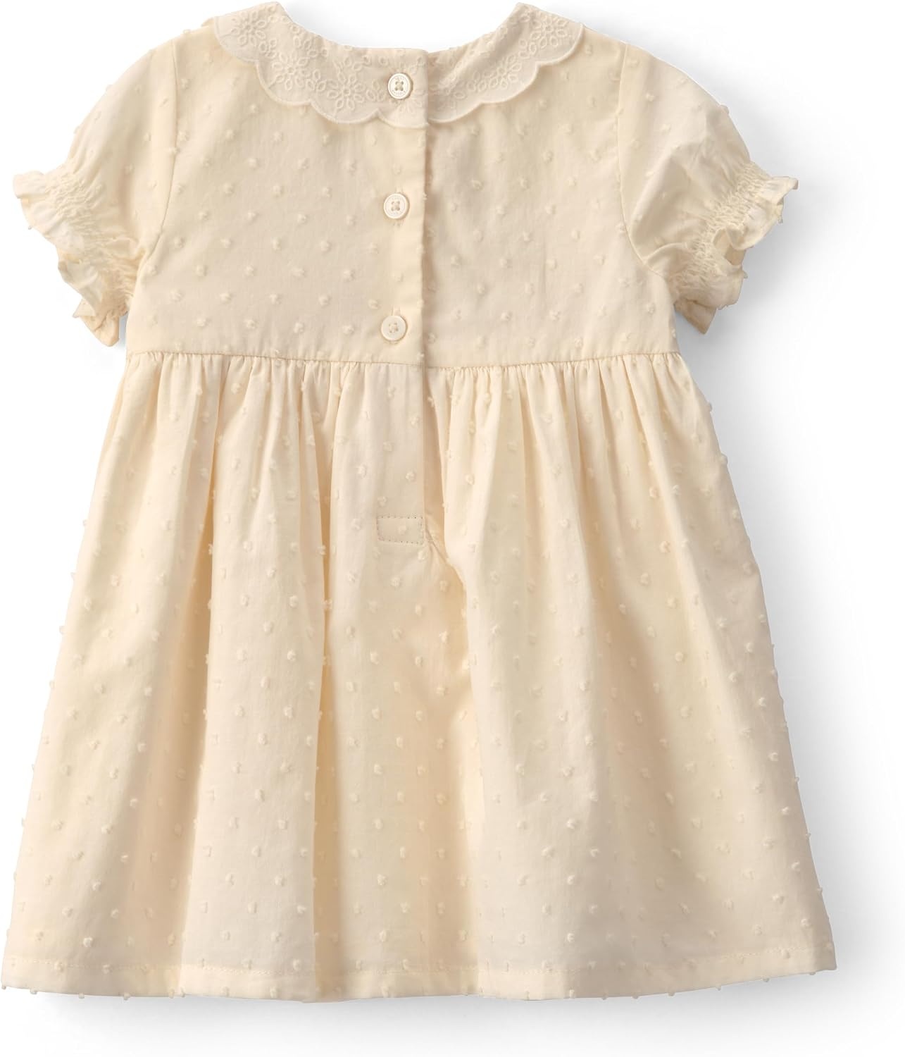 image:imageOshKosh BGosh Baby Girls Woven White Cream Dots DressWhite Cream Dots