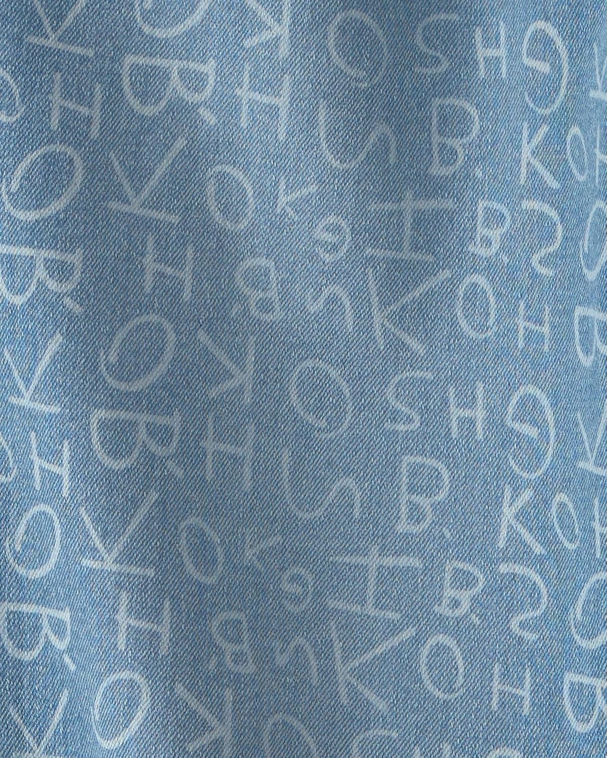 image:imageOshKosh BGosh Girls Fashion DenimBlue Denim Tie Front Alphabet