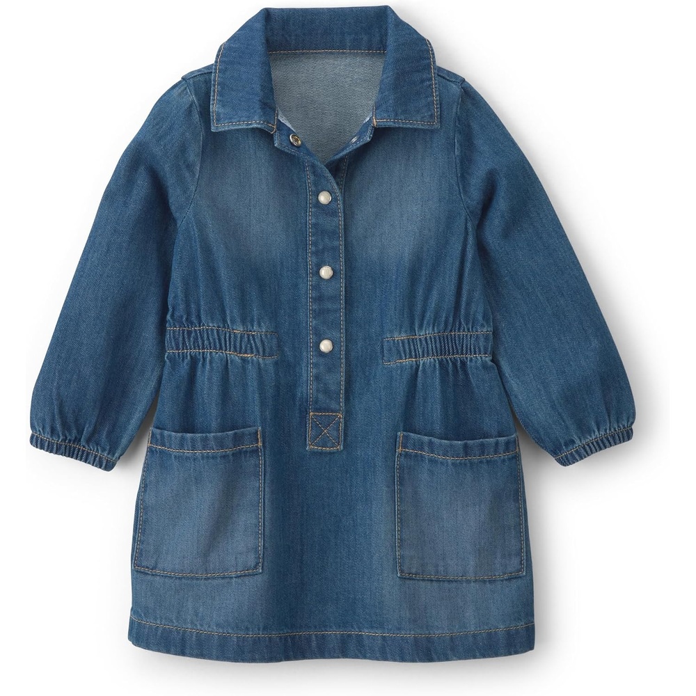 image:imageOshKosh BGosh Baby Girls Blue Denim DressBlue Denim Medium Wash