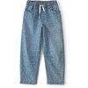 Blue Denim Tie Front Alphabet