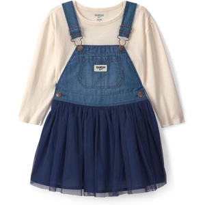 OSHKOSH B’GOSH Baby Girls’ Dress Set(Blue Navy Ivory)