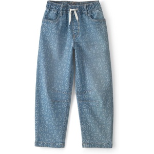 OshKosh B’Gosh Girls’ Fashion Denim(Blue Denim Tie Front Alphabet)