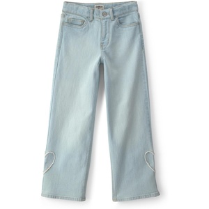 OshKosh B’Gosh Girls’ Fashion Denim(Blue Light Wash Heart Patch)