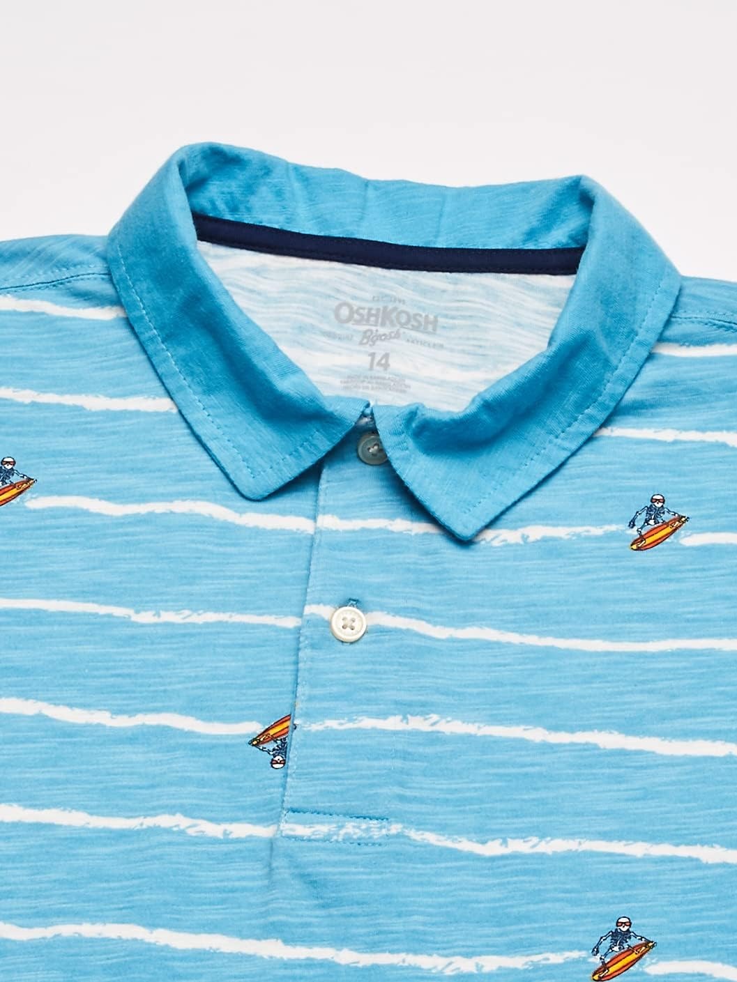 image:imageOshKosh BGosh Boys Short Sleeve PoloSkeleton Surf