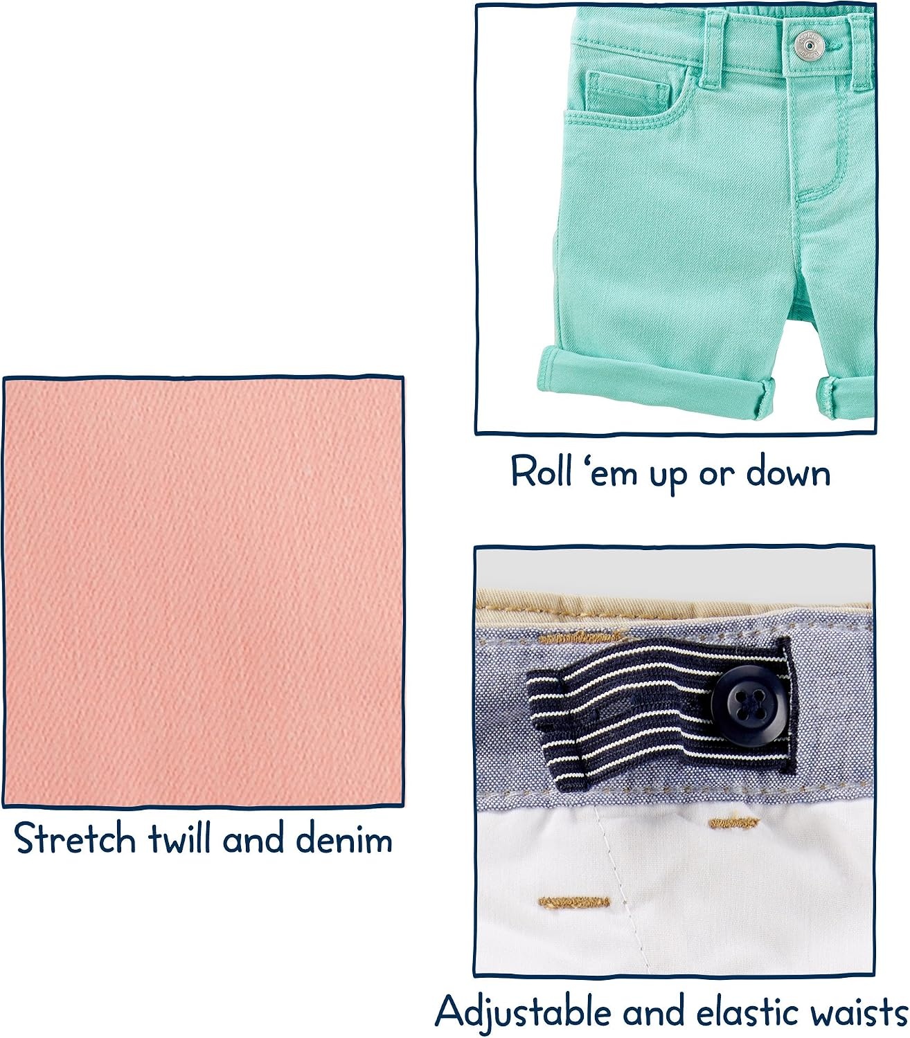 image:imageOshKosh BGosh Girls Pullon ShortsPink