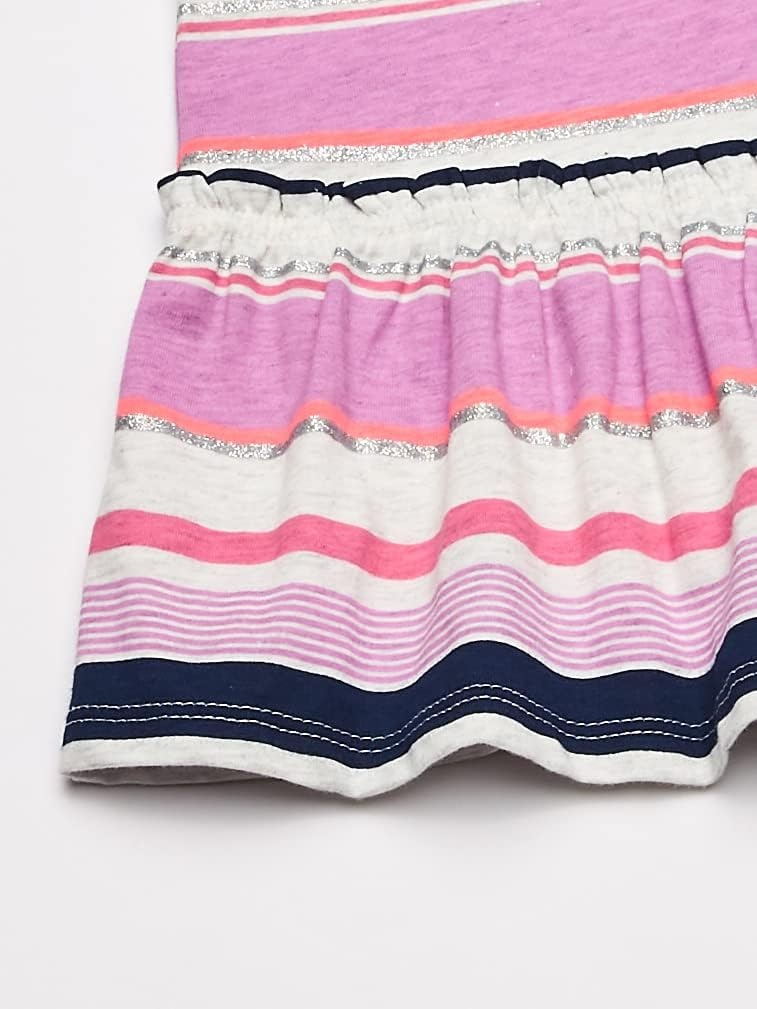 image:imageOshKosh BGosh Girls ShortSleeve TunicPurpleMultistripe