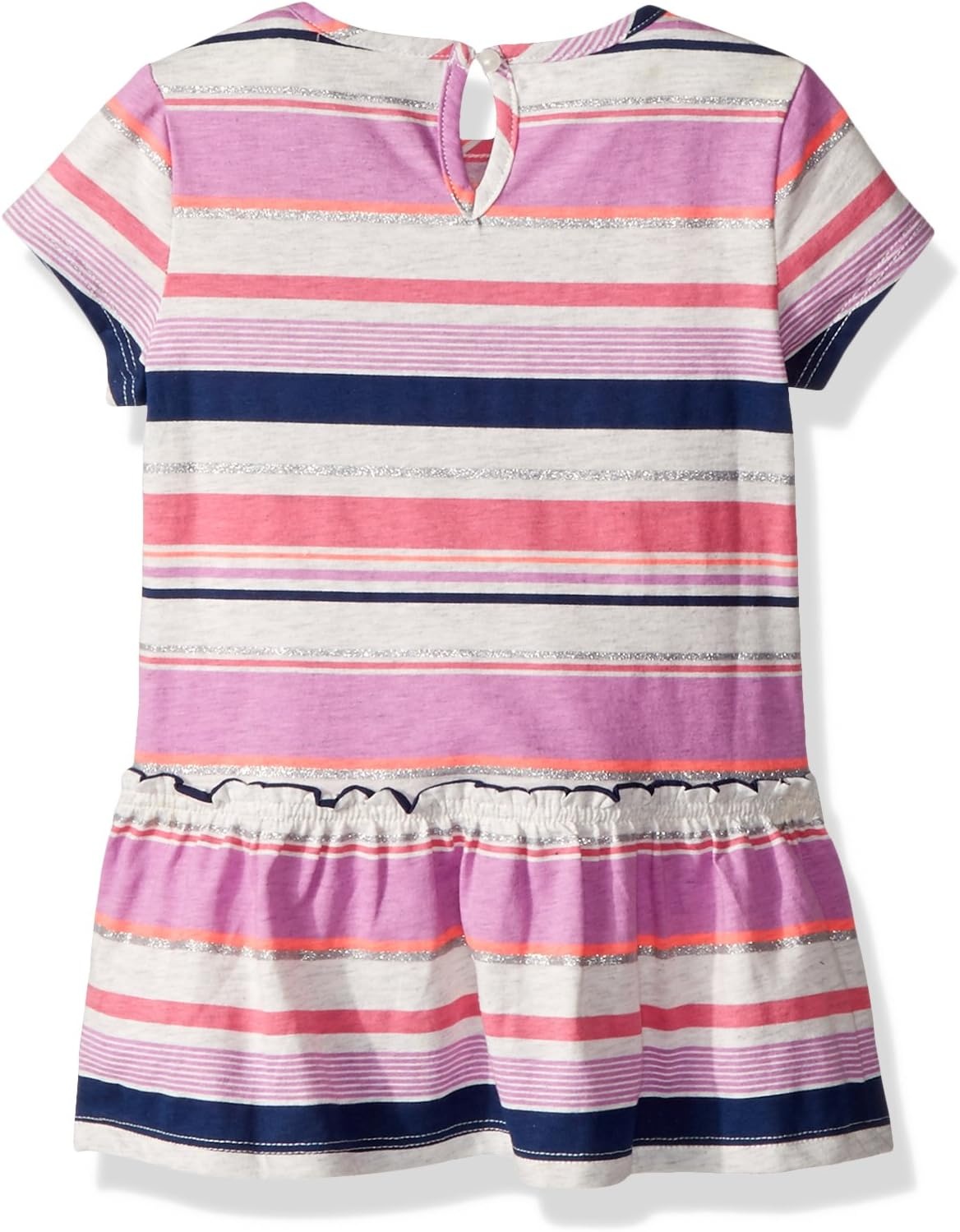 image:imageOshKosh BGosh Girls ShortSleeve TunicPurpleMultistripe