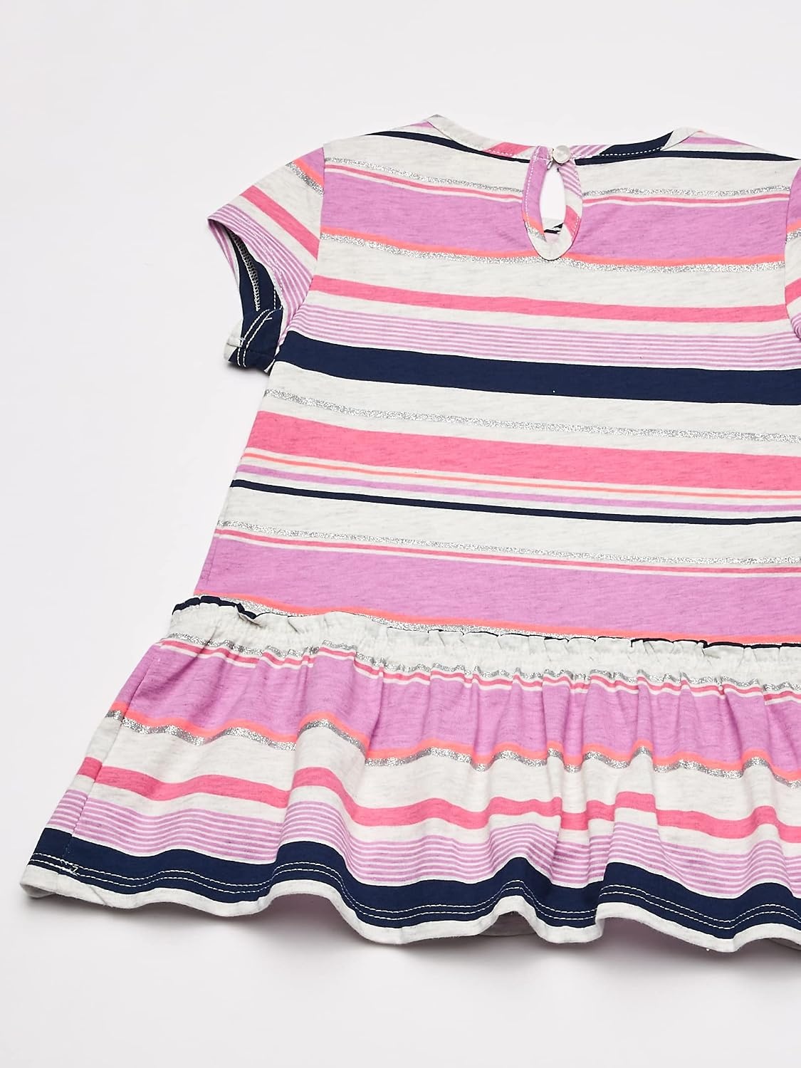 image:imageOshKosh BGosh Girls ShortSleeve TunicPurpleMultistripe
