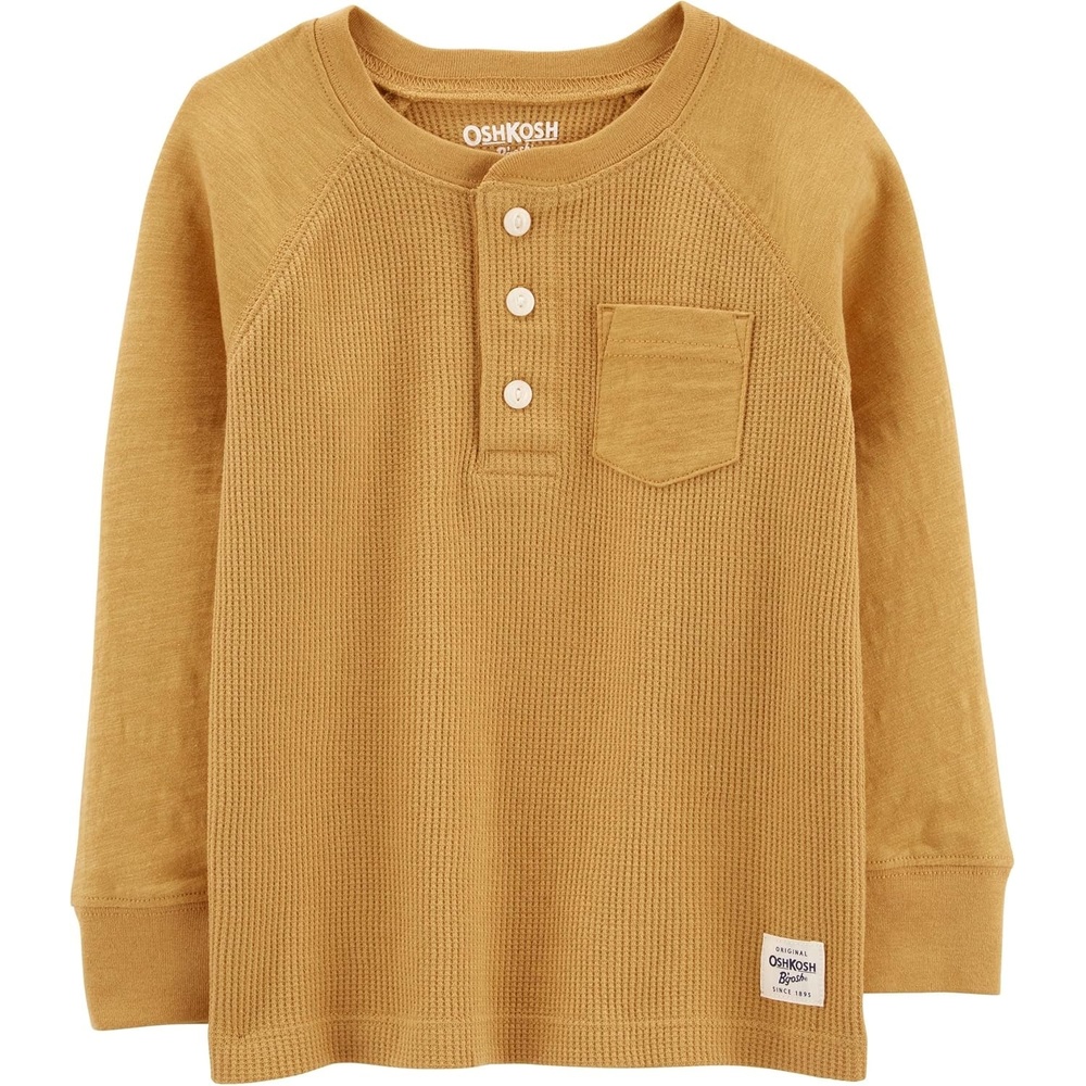 image:imageOSHKOSH BGOSH Boys Thermal Pocket HenleyPorter Gold