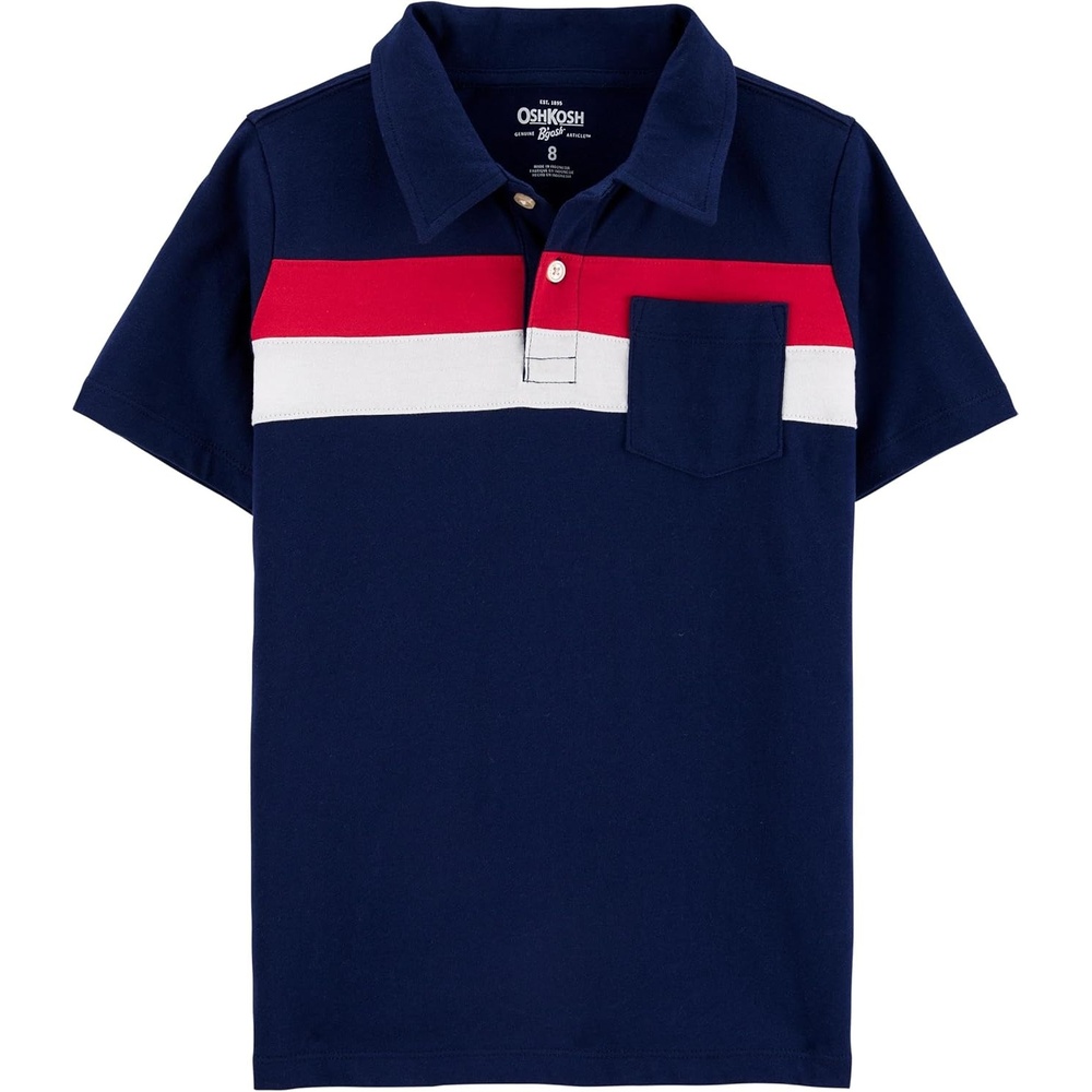image:imageOshKosh BGosh Boys Short Sleeve PoloIndigo Blue