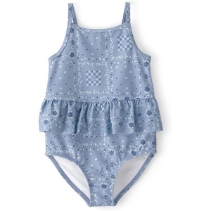 OshKosh B’Gosh Girls’ One-piece Swimsuit(Blue Bandana)