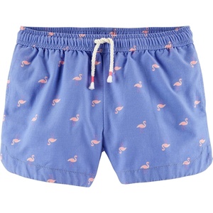OshKosh B’Gosh Girls’ Pull-on Shorts(Blue Flamingo)