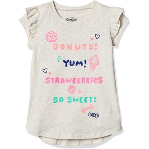 OshKosh B’Gosh Girls’ Short-Sleeve Tunic(Grey)