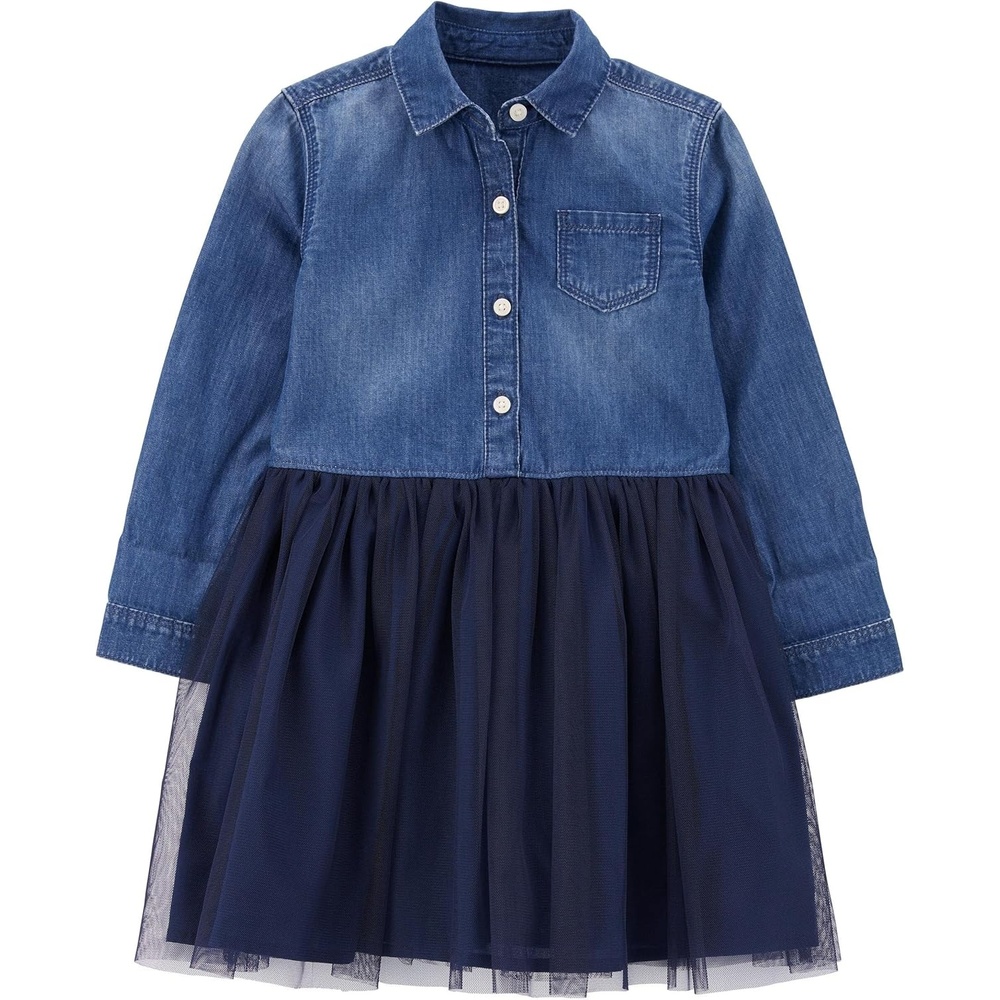 image:imageOshKosh BGosh Baby Girls DressMosaic Blue Wash