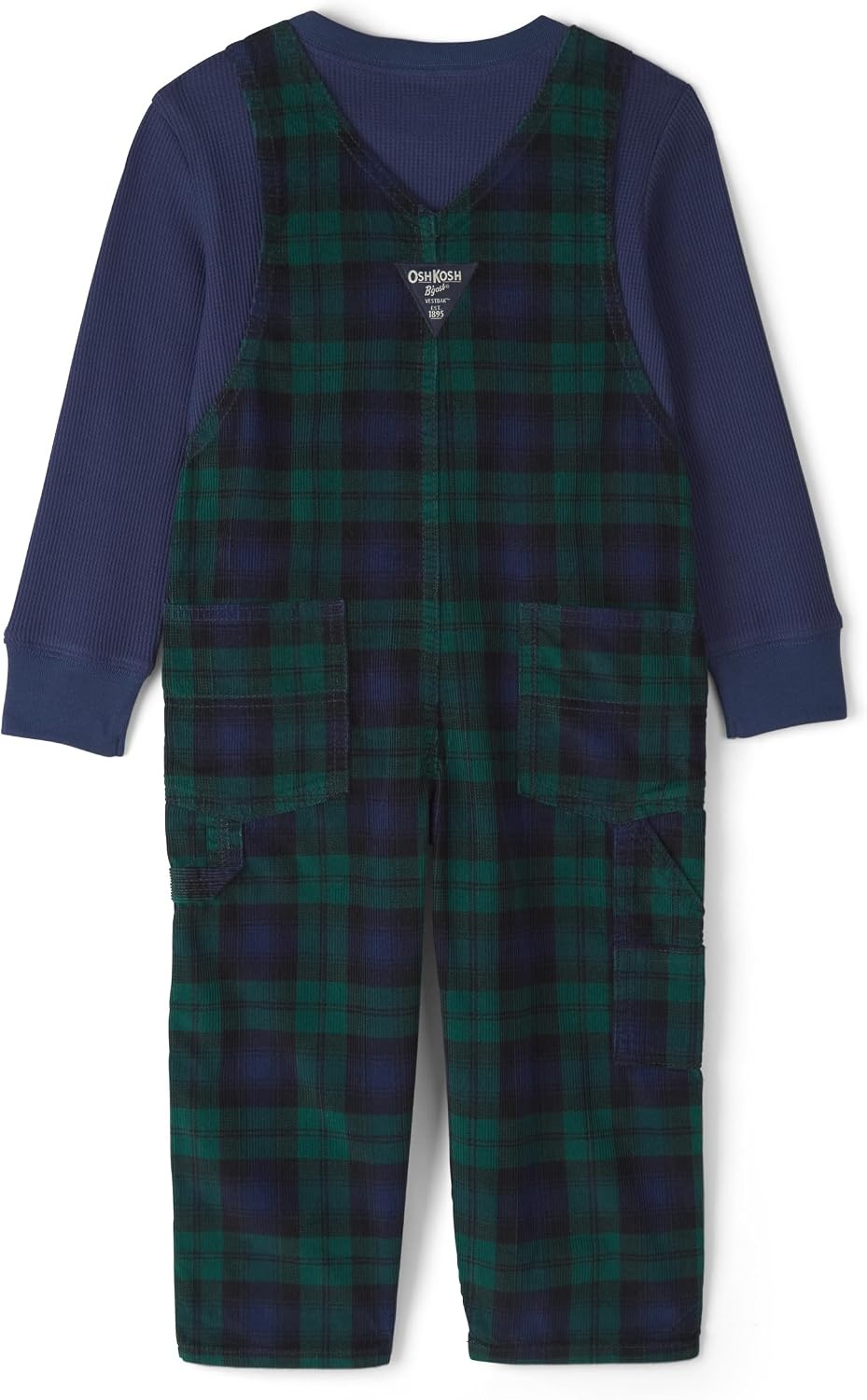 image:imageOSHKOSH BGOSH Baby Boys 2piece Overall SetsBlue Green Plaid