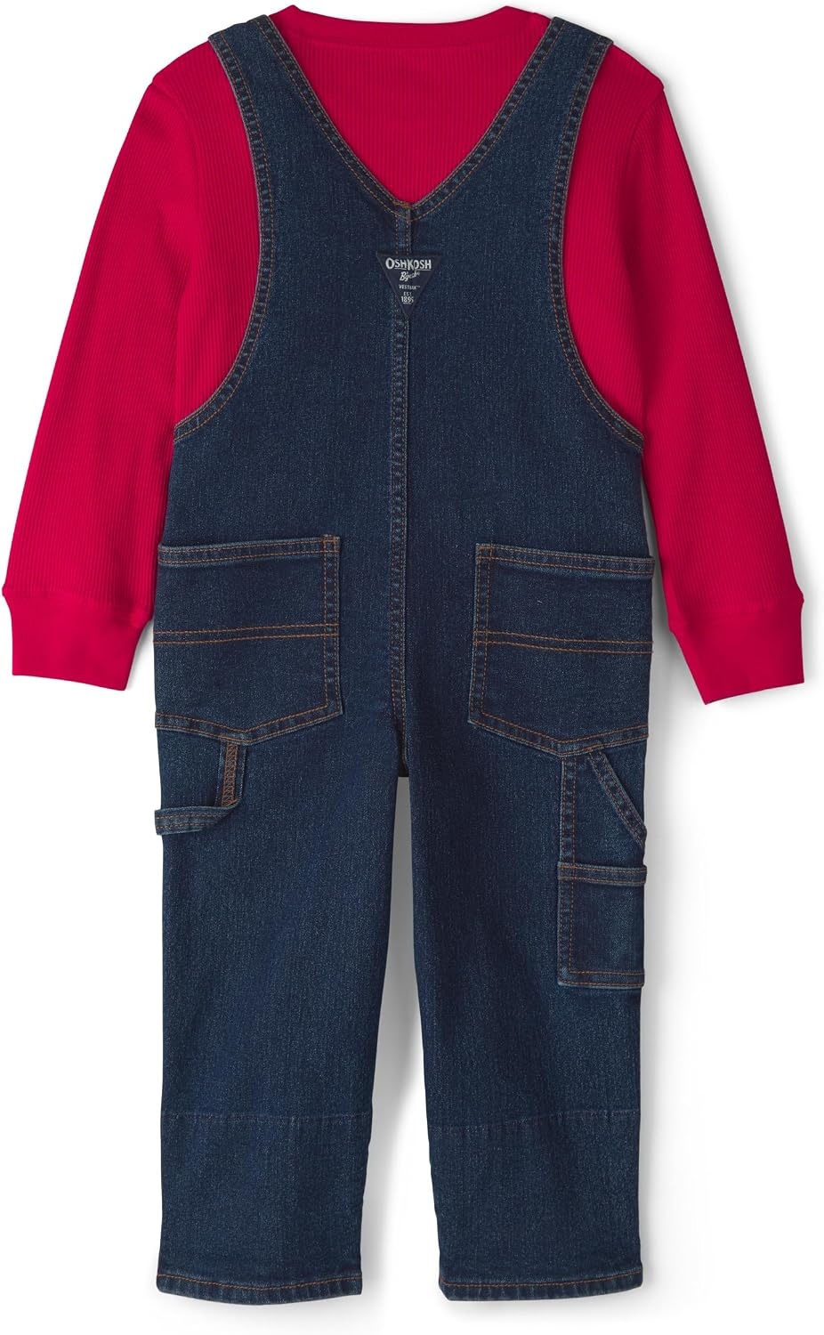 image:imageOSHKOSH BGOSH Baby Boys 2piece Overall SetsBlue Red Buffalo Check
