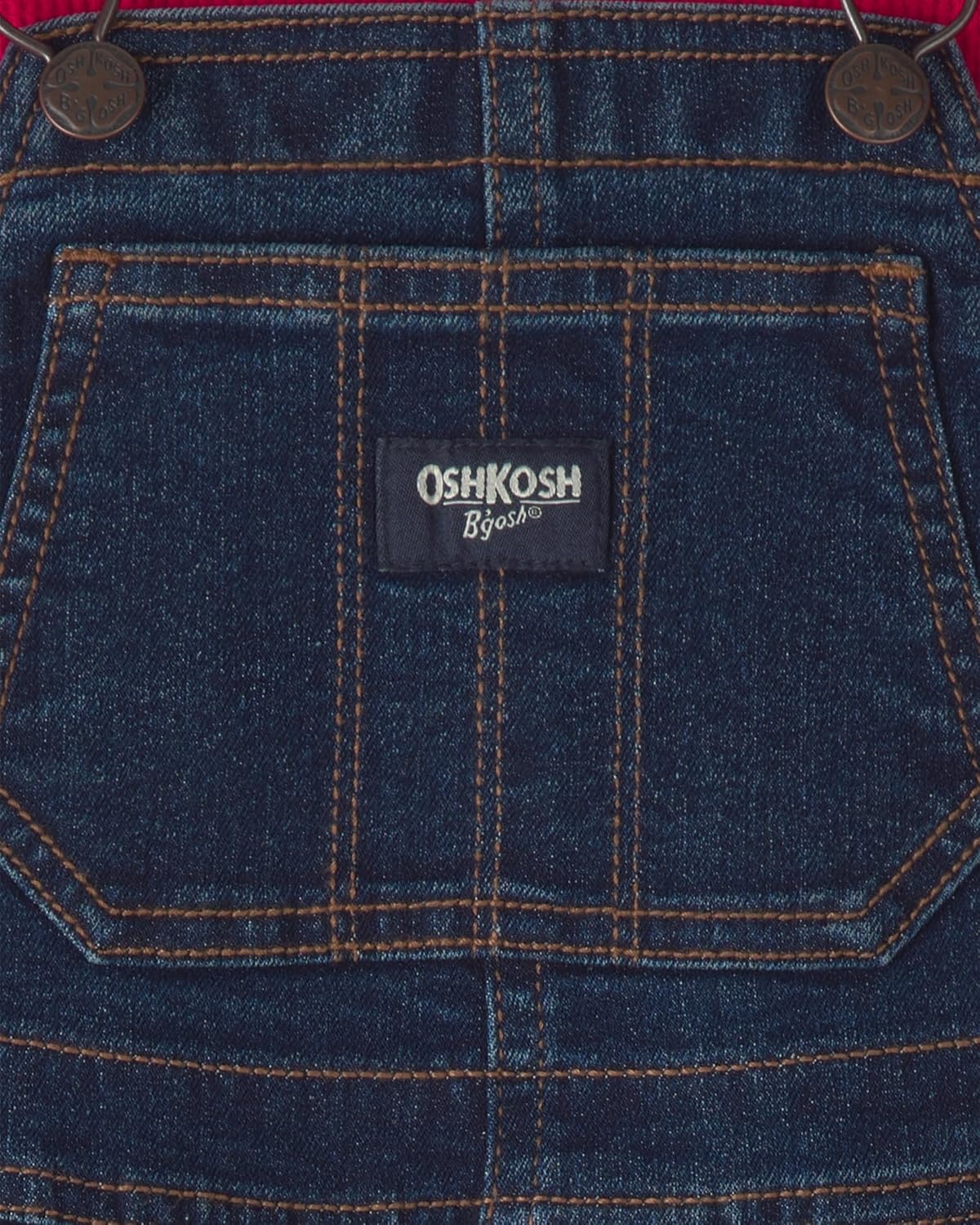 image:imageOSHKOSH BGOSH Baby Boys 2piece Overall SetsBlue Red Buffalo Check