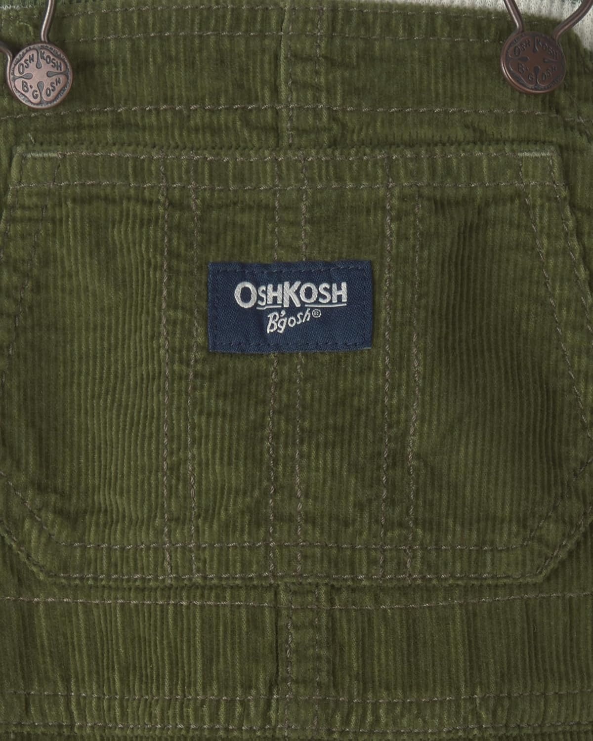 image:imageOSHKOSH BGOSH Baby Boys 2piece Overall SetsGreen White Stripe