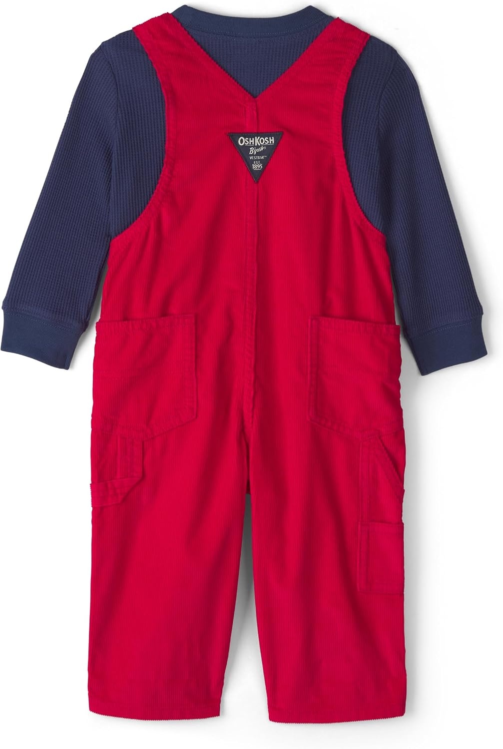 image:imageOSHKOSH BGOSH Baby Boys 2piece Overall SetsRed Blue Khaki Cabin