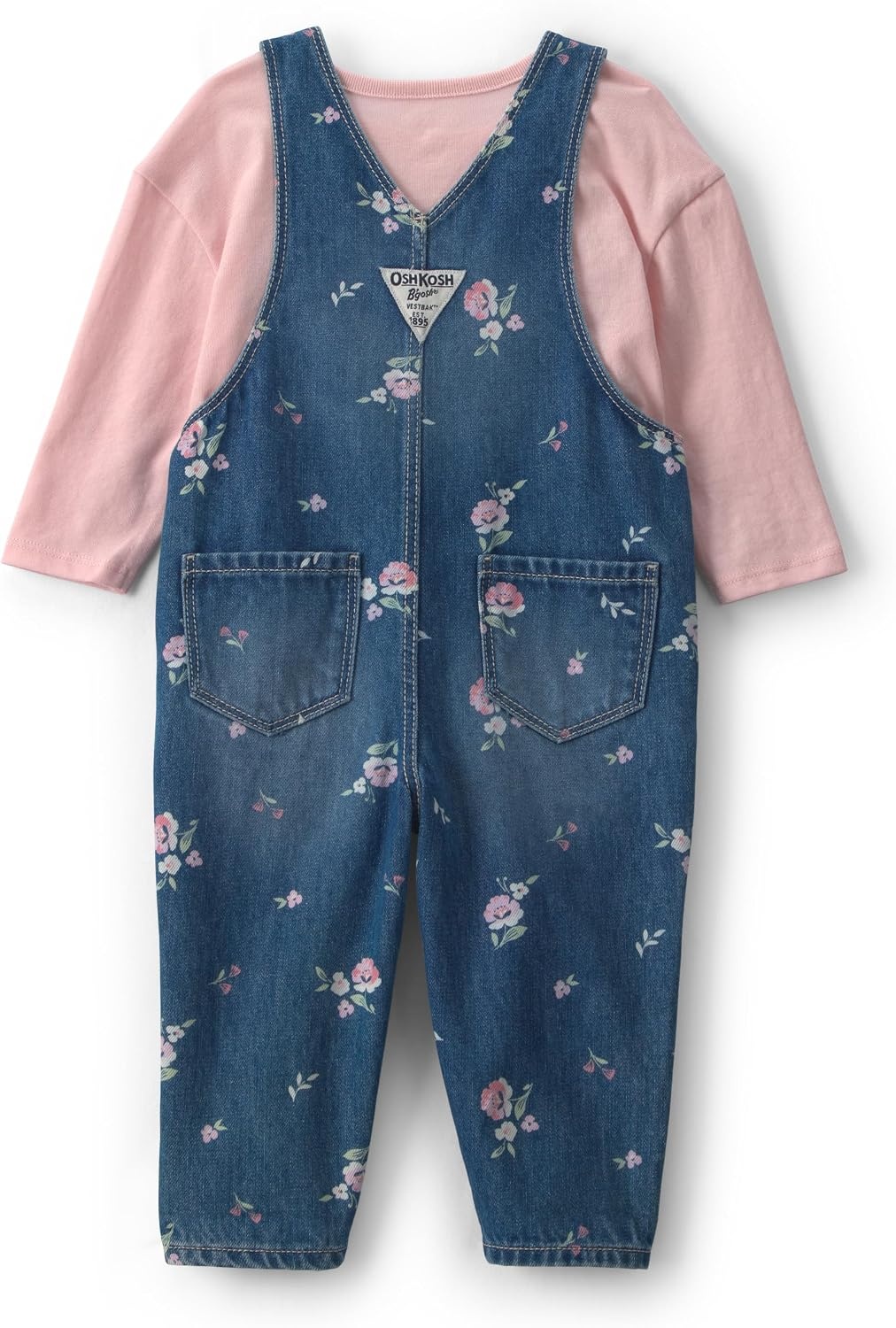 image:imageOSHKOSH BGOSH Baby Girls 2piece Overall SetsBlue Pink Floral
