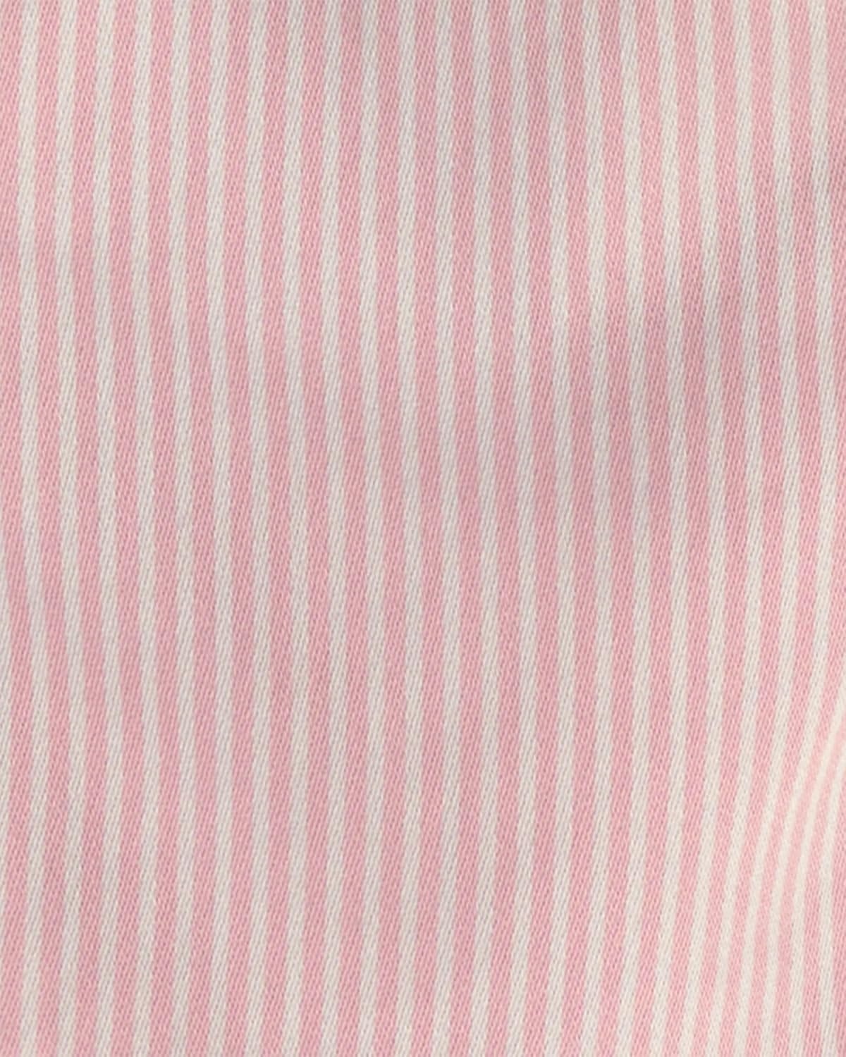 image:imageOSHKOSH BGOSH Baby Girls 2piece Overall SetsPink White Hickory Stripe