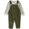 Green White Stripe